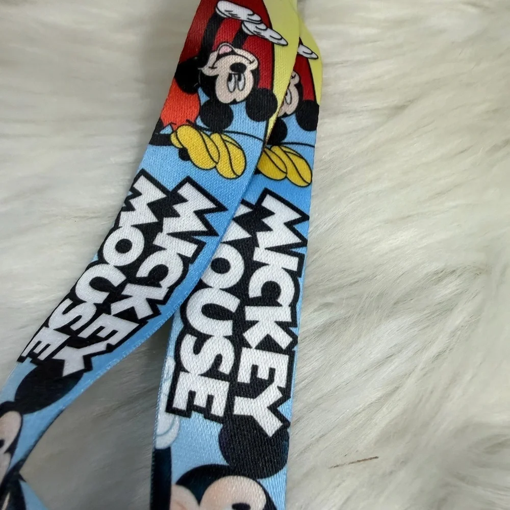 💙3/$20💙 Disney Mickey Mouse Multicolor Lanyard - Red, Blue, Green, Yellow🤍